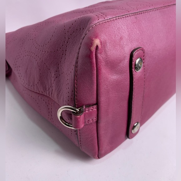 Coach Ashley Pink Leather Convertible Hobo Bag Mauve - Picture 9 of 15